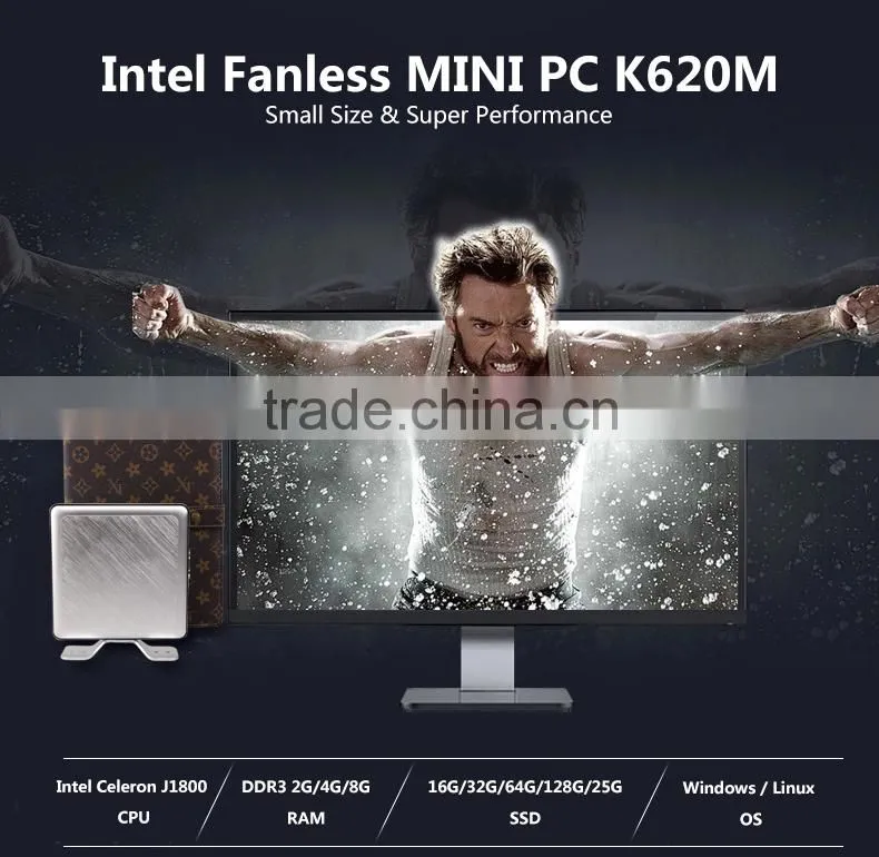 smart&simple college mini itx J1800 2GB RAM 16GB SSD with 4 USB
