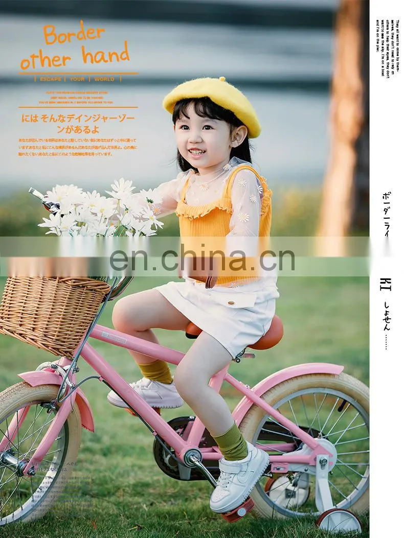 14 16 18 Inch Children Bike Kids Bicycle with Support Training Wheels for Boy Girl Princess Style Cycling Learning Tool Toys
