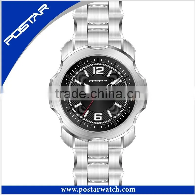 Elegant Quartz Watch Price Diver Metal Band Watch