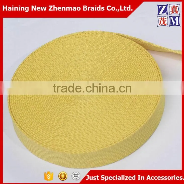 Wholesale low price colored polyester seat belt webbing