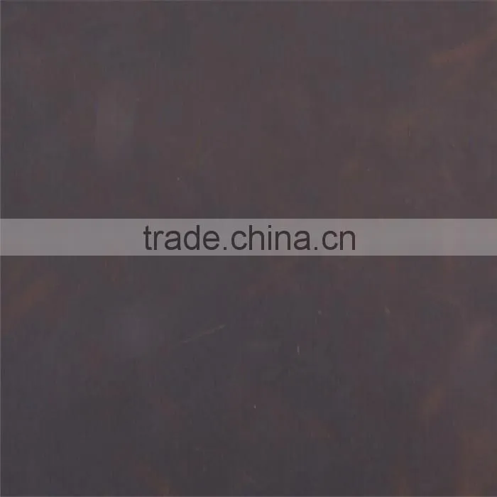 Genuine crazy horse cow leather hide for card holder leather