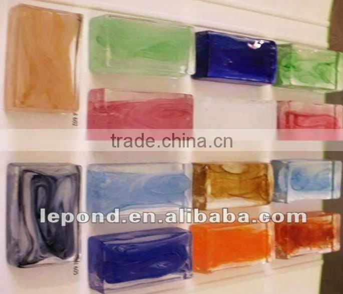 Colored Glass Brick for Decoration for bar with ISO Certificate