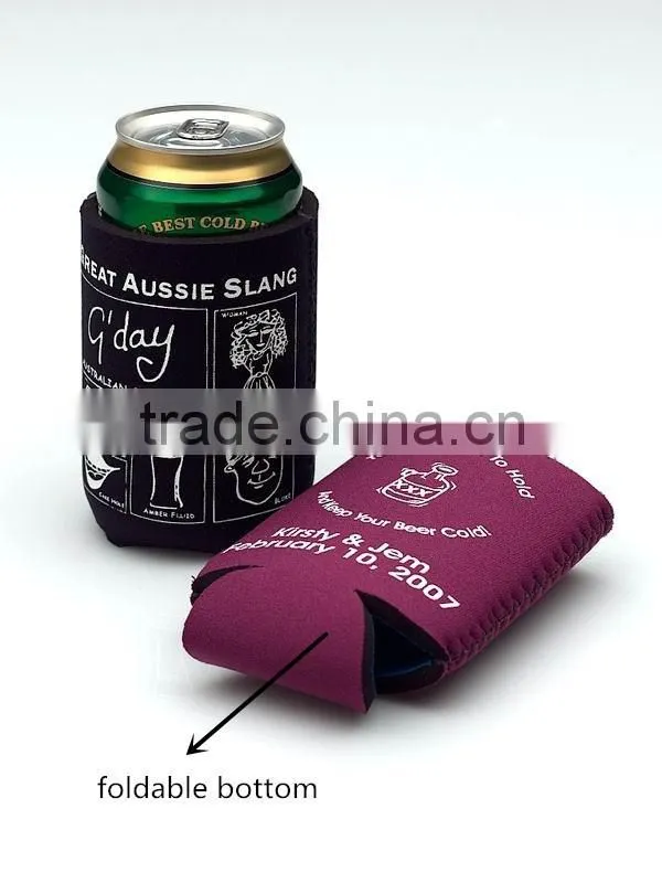 soft neoprene can cooler with sleeve