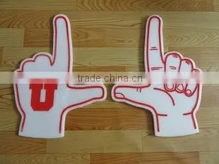factory hot sale! welcomed and colourful cheering foam hand