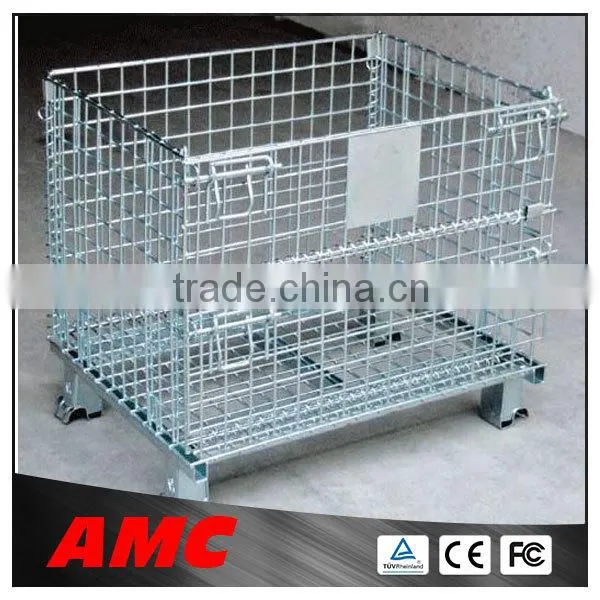 Warehouse storage cage/wire mesh container