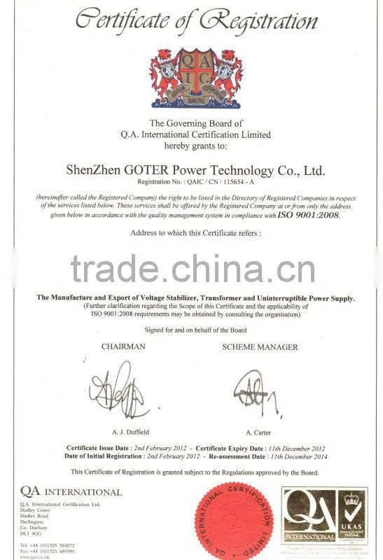 Goter Home&Factory use 20/30/40/50/60kva high power digital scr power regulator