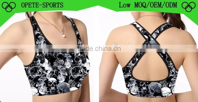 (OEM/ODM Factory)Gym Fitness Running Clothes For Women Jogging Yoga Tops Women Sports Bra