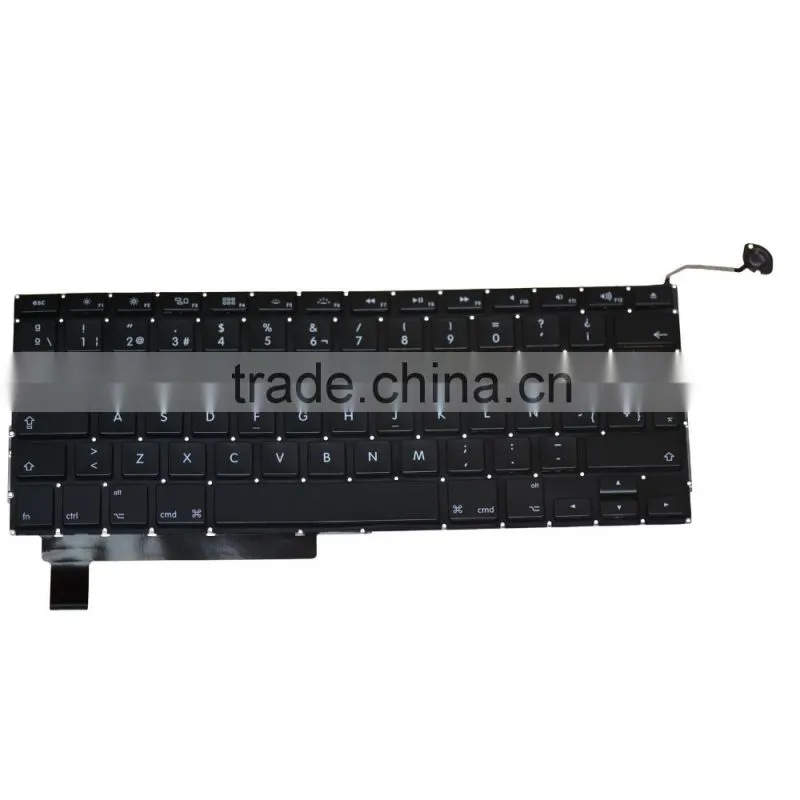 Professional Spanish keyboard Replacement For Laptop Macbook Pro A1286 2008-2012