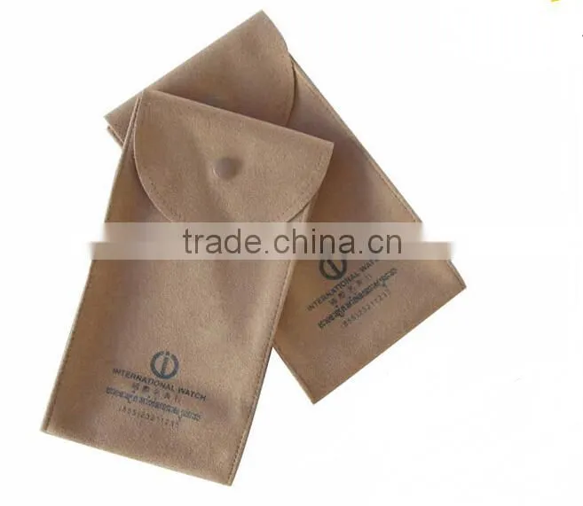 Hight Quality Custom flock Jewelry Pouch velvet bag Wholesale B254