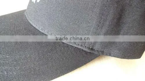black custom cotton printing 5 panel hat custom