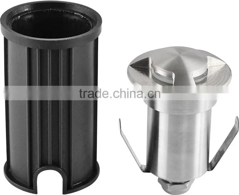 Stainless steel cover A/B/C led ground light 1W with tempered glass 10mm led ground lamp outdoor