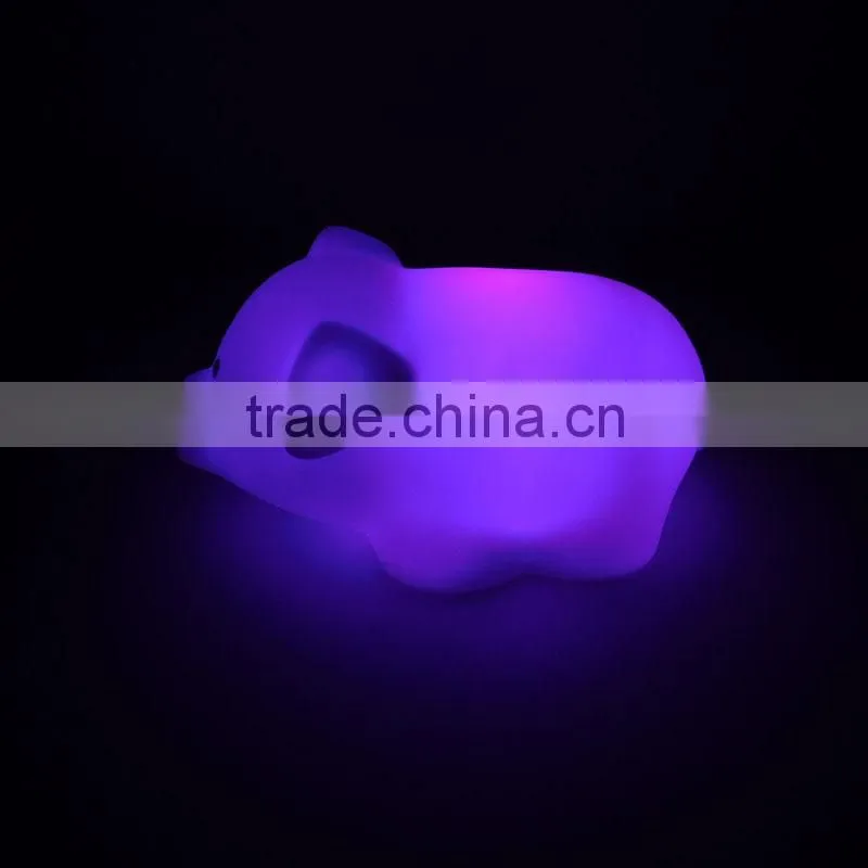 Lovely Plastic PIG Style Multicolor LED Light For Promotiom Gift