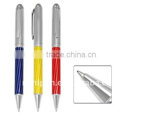 Hot sell heavy pen product in black metal ball pen