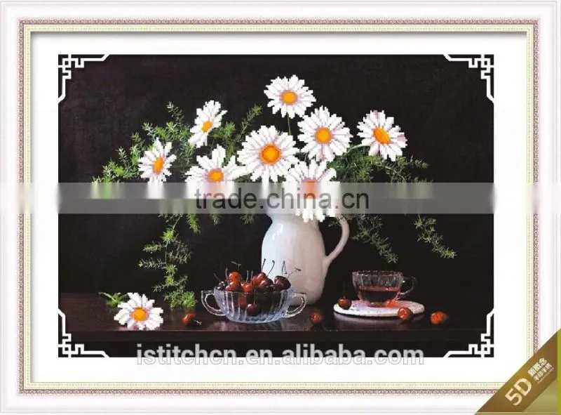 2014 new design Beautiful flower 3D cross stitch kits