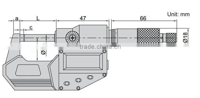 Insize Digital Outside MIcrometer 3101-25AC 0-25mm