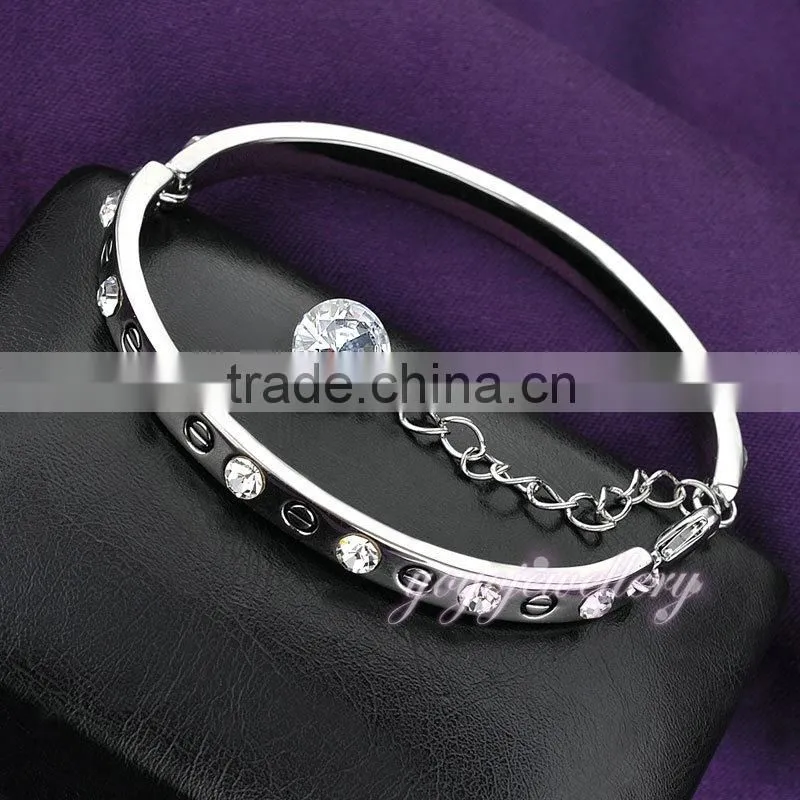 Charm crystal fashion fake gold sex bangle