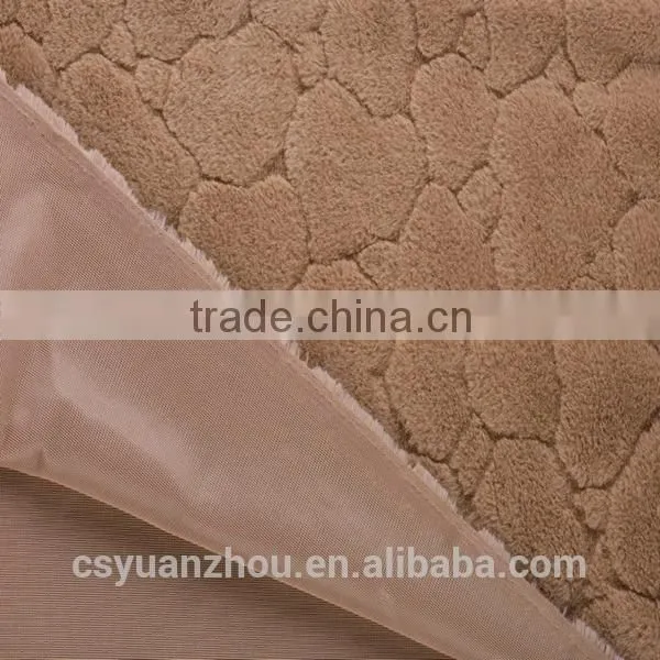 2015 best selling super soft faux rabbit fur fabric with spraying