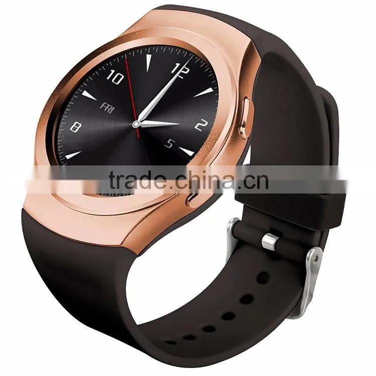 GSM smart watch phone G3 with round panel/touch display/heart rate/round watch phone
