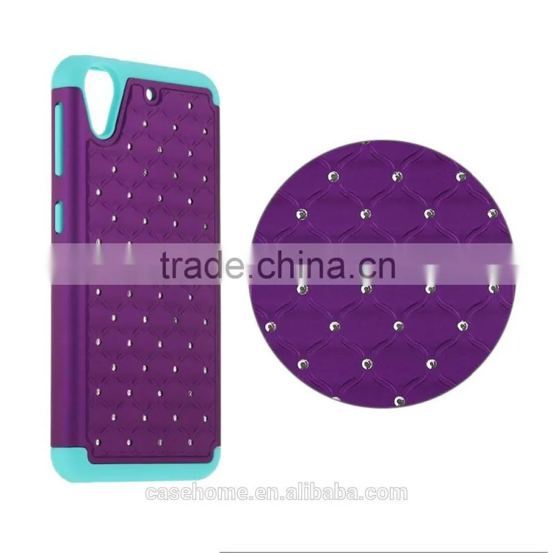 2016 New Glitter Diamond Tough Hybrid Shockproof Armor Cover Case For HTC Desire 626 626S