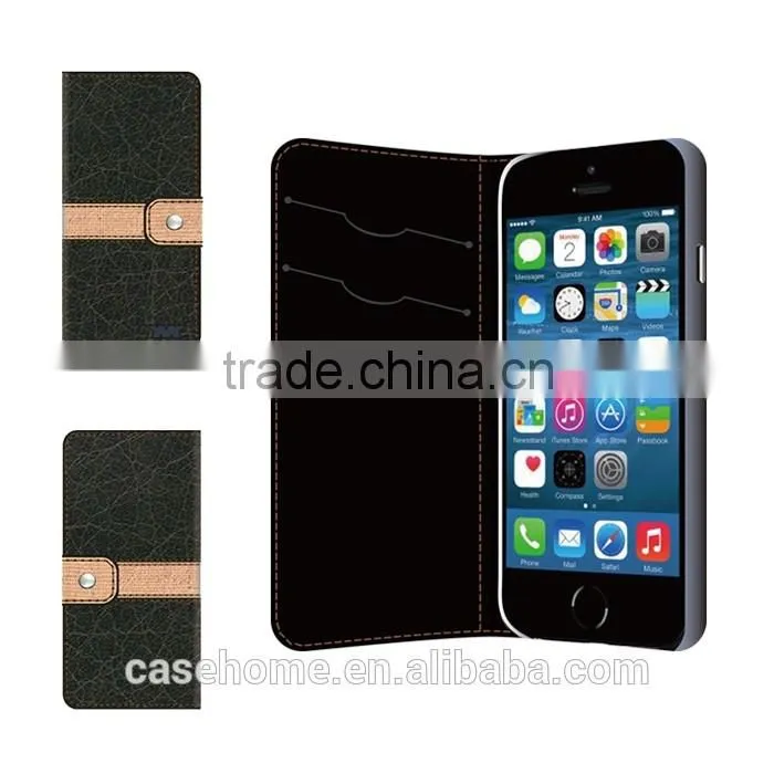 For iPhone 6/6 Plus/5/SE Card Holder Wallet Leather Case Magnetic Cover