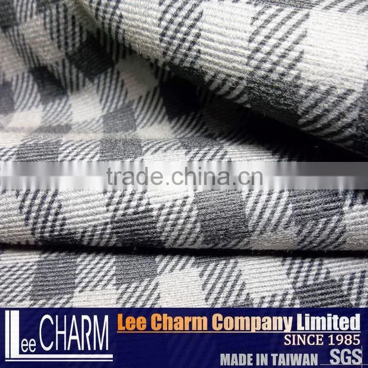 Houndstooth Check Fabric 60% Tencel 40% Cotton Blend