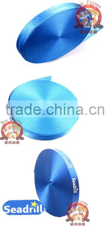 Single face jacquard high break strength nylon webbing