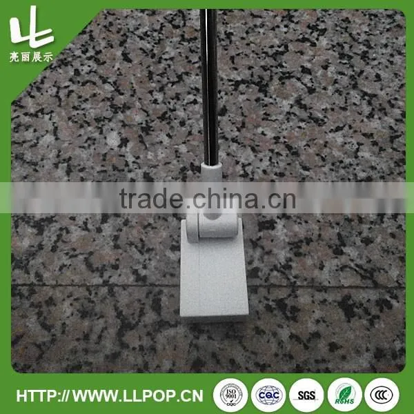Magnetic base L type metal POP or Poster display stand