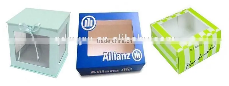 High Quality Paper Box With Clear Window, Window Box Packaging For Food