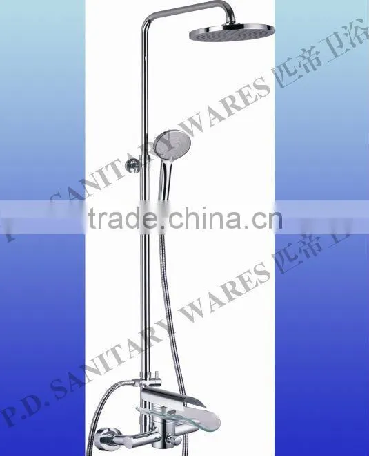 Brass Themostatic Glass Shower Set