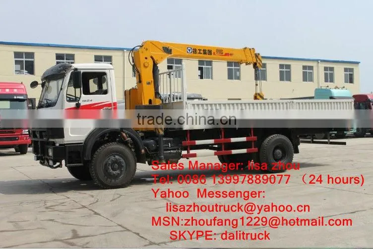 North Benz 5 Ton truck mounted crane factory directly sales