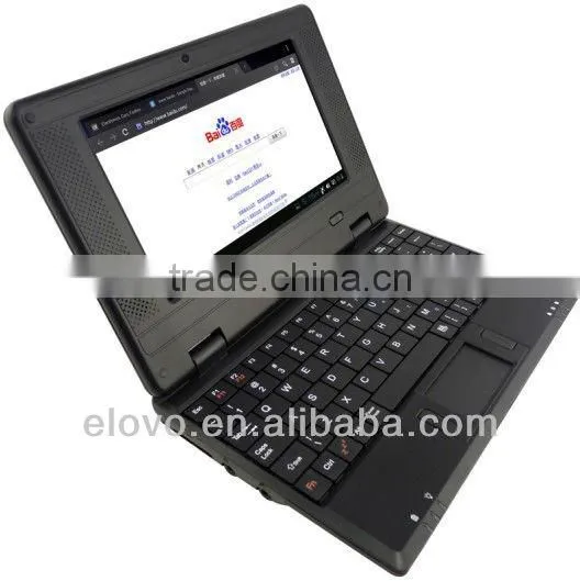 7 inch cheap china laptop mini Netbook android WM8850 with wifi webcamera