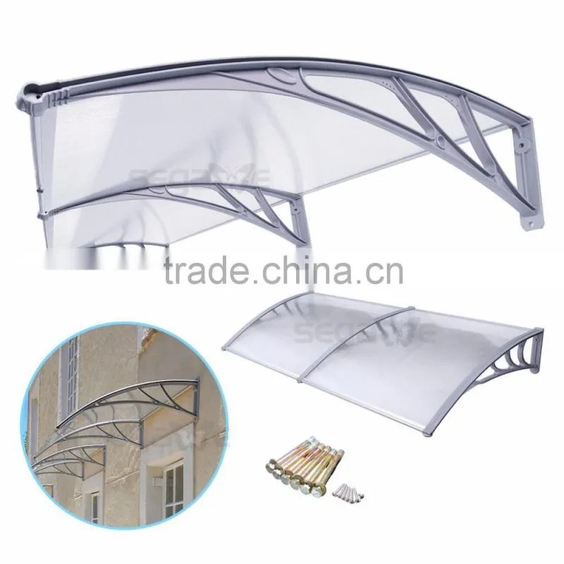 1m x 2m UV Canopies Patio Window Awning 40*80" Cover Gardenning Rain Protection