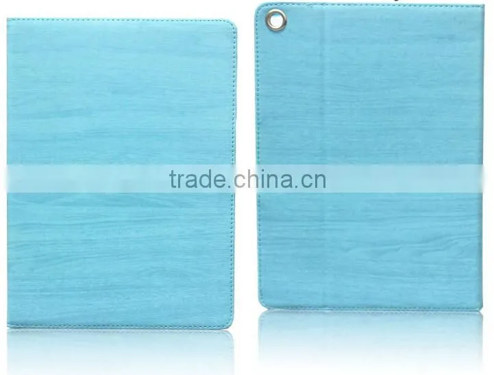 Best Selling Item Tablet Case With Wooded Grain PU Cover For iPad