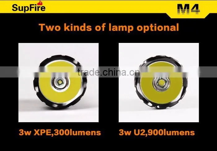 Supfire M4-U2 Rechargeable Flashlight 10W led colorful torch