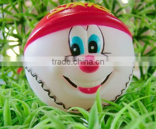 funny toy balls pvc 7.5cm,louder squeaker,pet toy,pet,lovely design and soft material