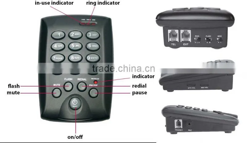 Professional Call center Headset Telephone dialer