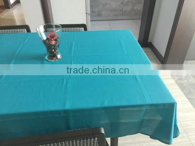 100%polyester slubby yarn table cloth
