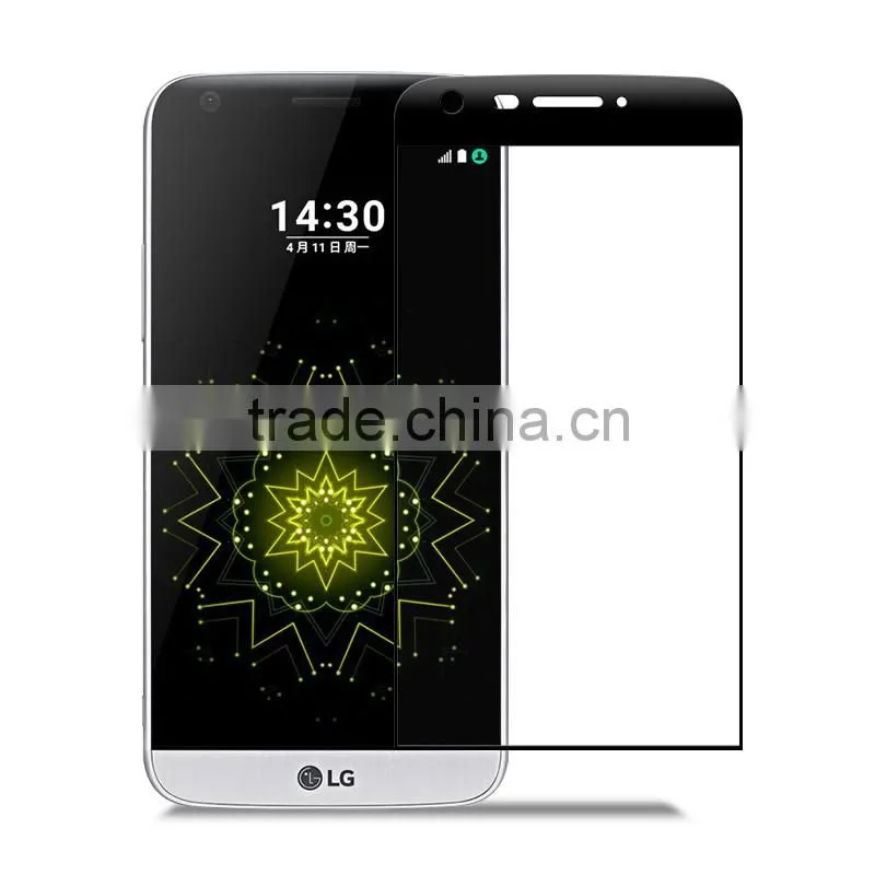 wholesales 9H 3D full cover highly quality tempered glass screen protector for LG G5