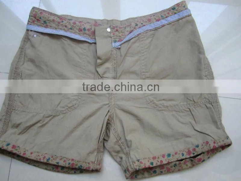 2012 new fashion ladies turned edge casual soft cotton hot shorts