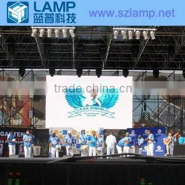 P10 P16 outdoor DIP tri-color rental LED video wall for concert touring