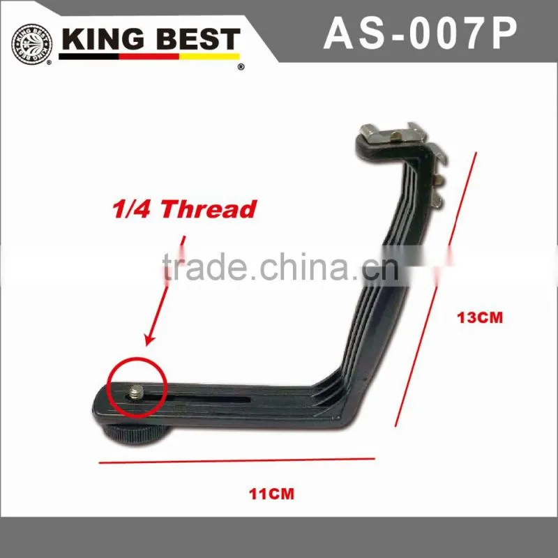 KINGBEST AS-007P Hot shoe mount video Light Bracket metel flash bracket VIDEO LIGHT BRACKET