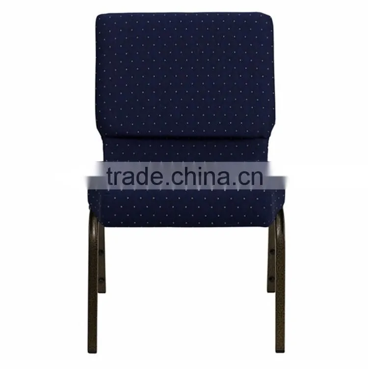 Popular design cheap stackable used chairs church from China