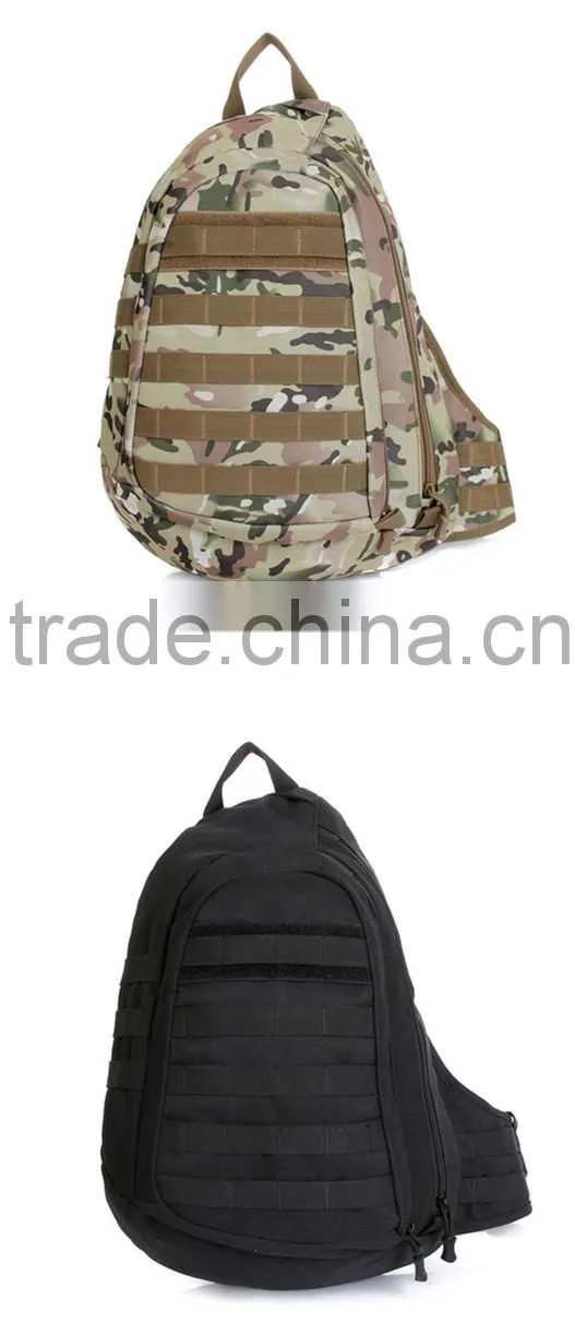 Outdoor leisure sport camouflage molle tactical military sling bag