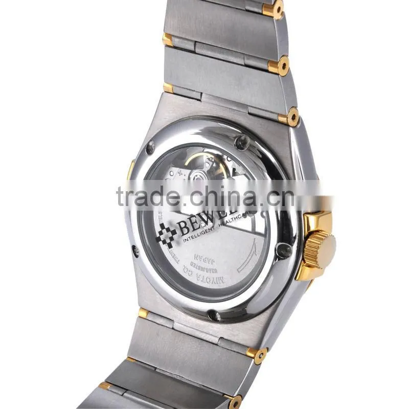 Bewell Stainless Steel Luxury Silver Men's NEW Fashion Quartz Watch WristWatch Watches