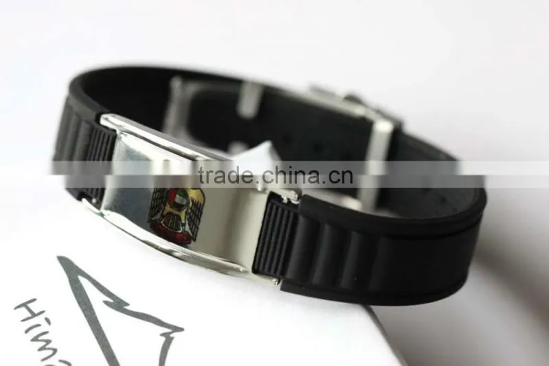 hot new product 2016 titanium germanium negative ion bracelet with stainless steel clasp