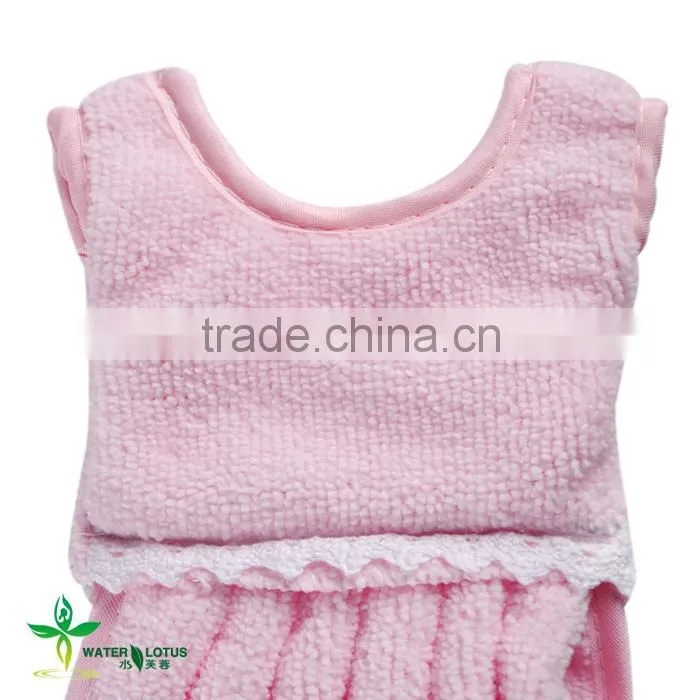 selling cute skirt style quick dry hand towels