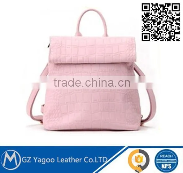 girl's fashion leather backpack korea style backpack