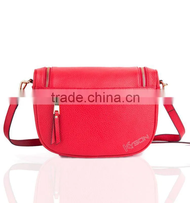 Chinese Red Women Bag Fashion Women Messenger Bags, Leather Shoulder Strap Bag High Quality Leather Crossbody bag