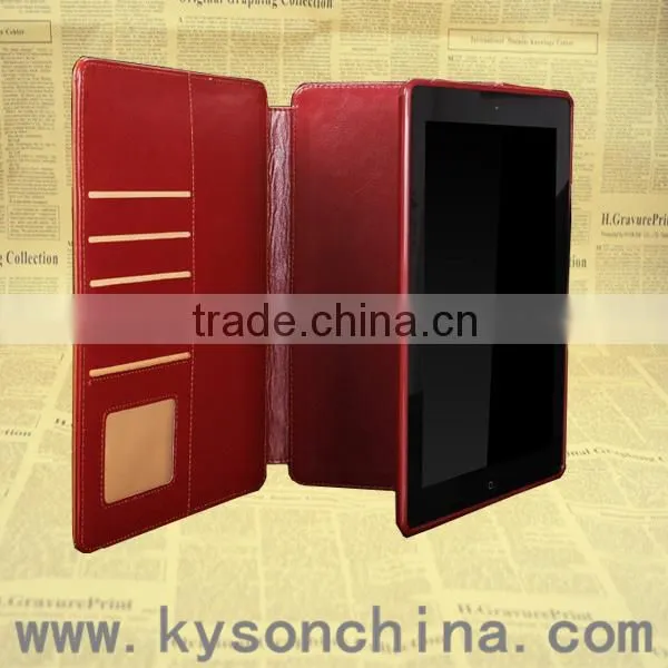Kyson laptop 360 all around protective case cover, Anti-shock leather case for ipad