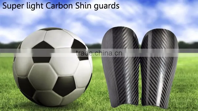 Top grade! 100% full Carbon Fiber shin guard soccer / Strong carbon fiber soccer shin guard for soccer race